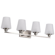 Lune 4-Light Bath Vanity Light in Brushed Nickel
