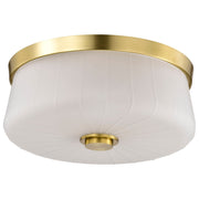 Lune 3-Light Flush Mount in Vintage Brass