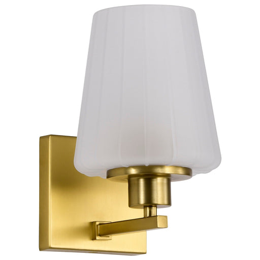 Lune Bath Sconce in Vintage Brass