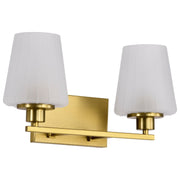 Lune 2-Light Bath Vanity Light in Vintage Brass