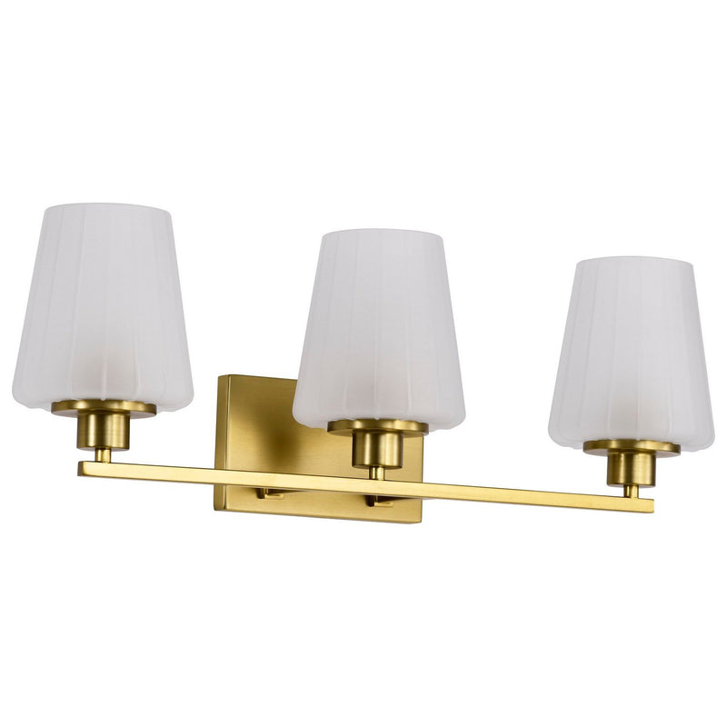 Lune 3-Light Bath Vanity Light in Vintage Brass