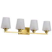 Lune 4-Light Bath Vanity Light in Vintage Brass
