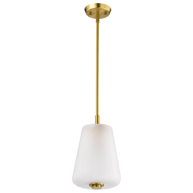 Lune Mini Pendant in Vintage Brass