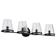Valentine 4-Light Bath Vanity Light in Black