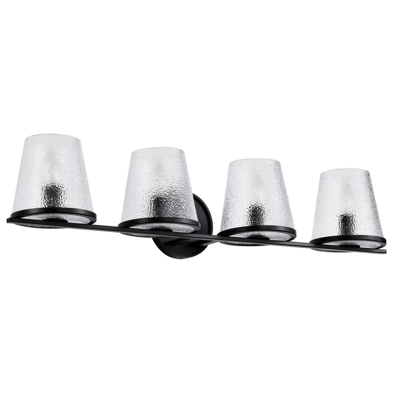 Valentine 4-Light Bath Vanity Light in Black