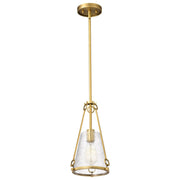Valentine Mini Pendant in Vintage Brass