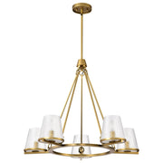 Valentine 5-Light Chandelier in Vintage Brass