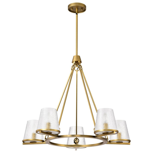 Valentine 5-Light Chandelier in Vintage Brass