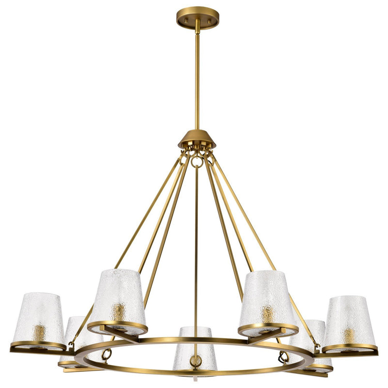 Valentine 7-Light Chandelier in Vintage Brass