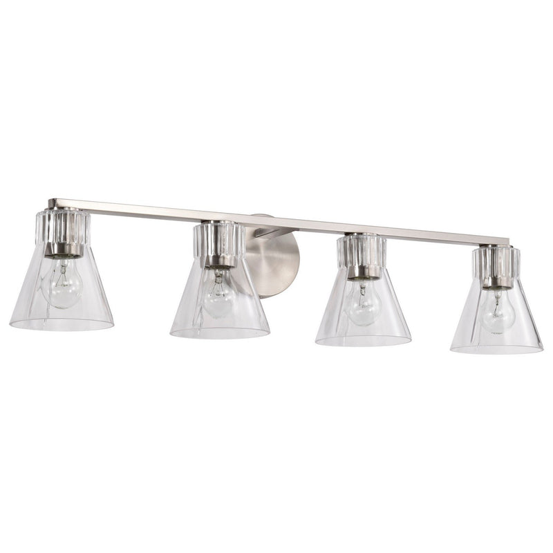 Gianna 4-Light Bath Vanity Light in Brushed Nickel