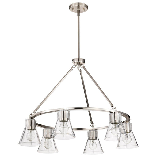 Gianna 6-Light Chandelier in Brushed Nickel