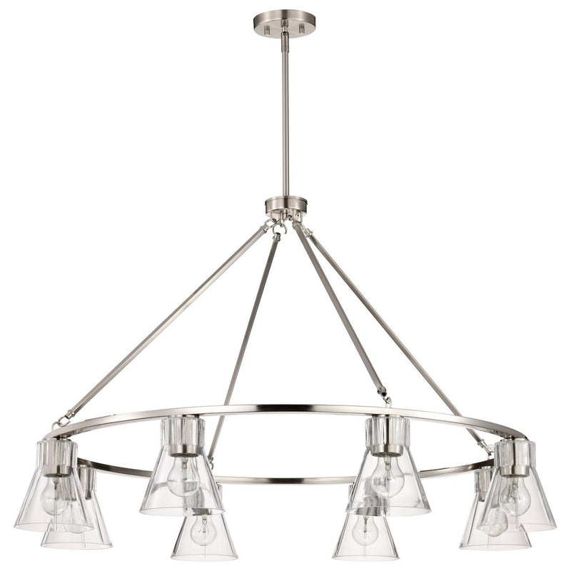 Gianna 8-Light Chandelier in Brushed Nickel