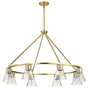 Gianna 8-Light Chandelier in Vintage Brass