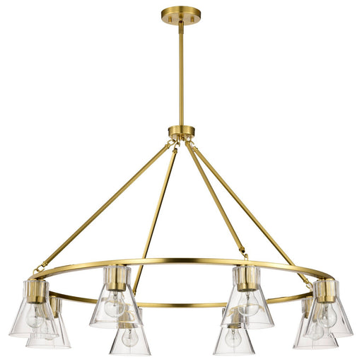 Gianna 8-Light Chandelier in Vintage Brass