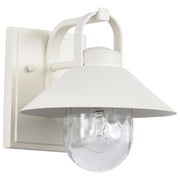 Ridge 8" Outdoor Wall Sconce in White