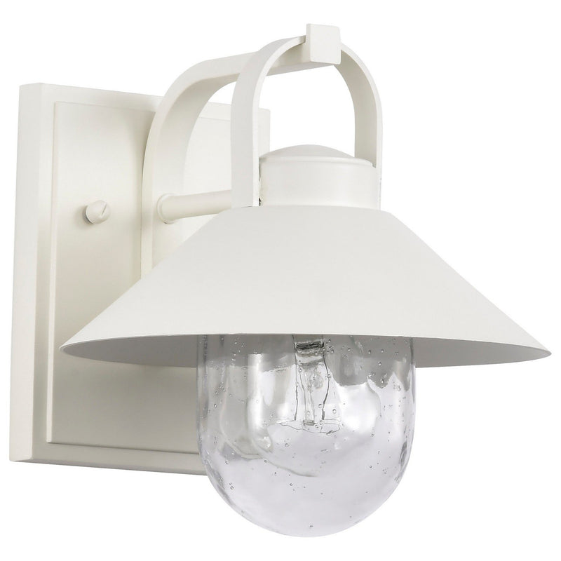 Ridge 8" Outdoor Wall Sconce in White
