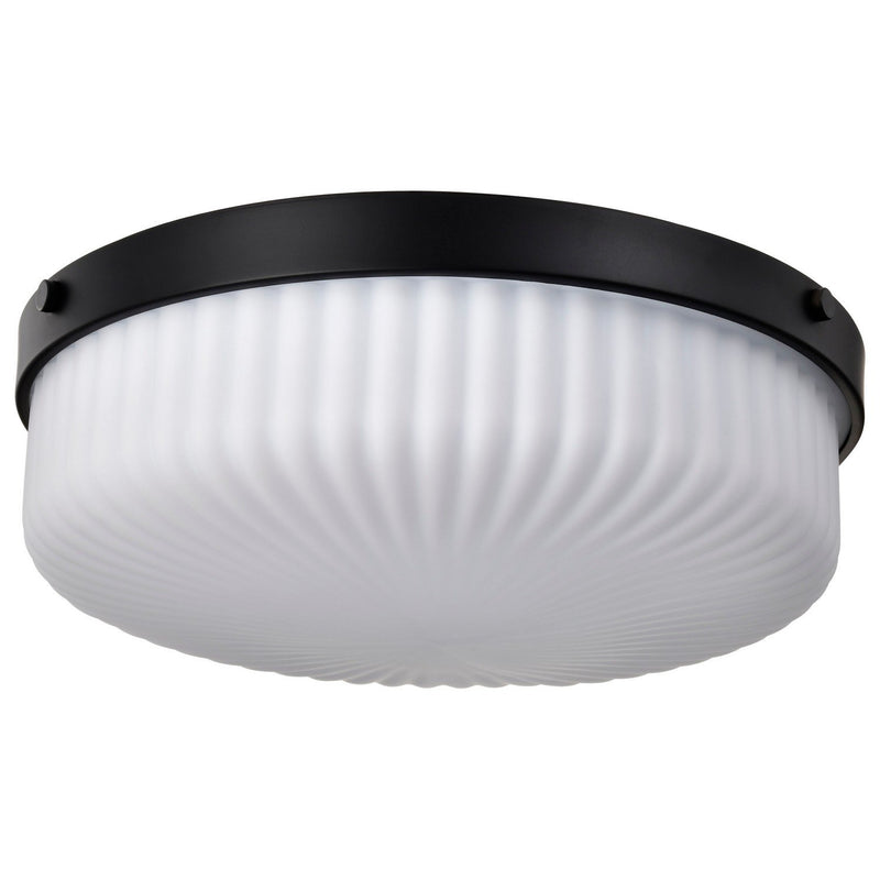 Solara 3-Light Flush Mount in Matte Black