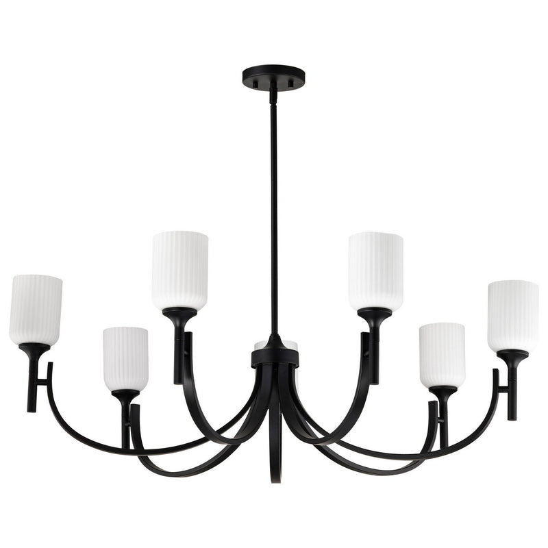 Solara 7-Light Chandelier in Matte Black
