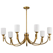 Solara 7-Light Chandelier in Natural Brass
