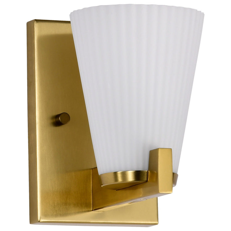 Royale Bath Sconce in Burnished Brass