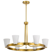Royale 5-Light Chandelier in Burnished Brass