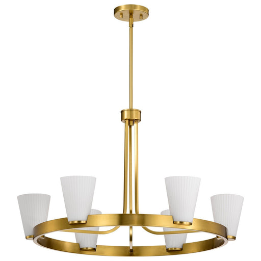 Royale 5-Light Chandelier in Burnished Brass