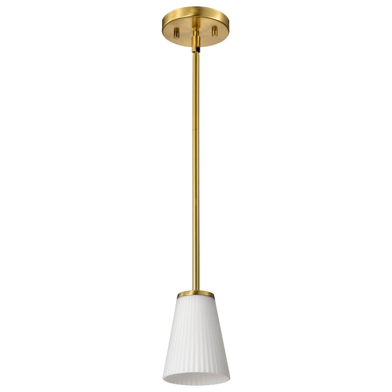 Royale Mini Pendant in Burnished Brass