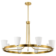 Royale 8-Light Chandelier in Burnished Brass