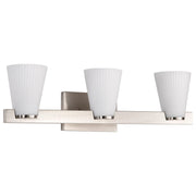 Royale 3-Light Bath Vanity Light in Brushed Nickel