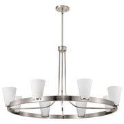 Royale 8-Light Chandelier in Brushed Nickel