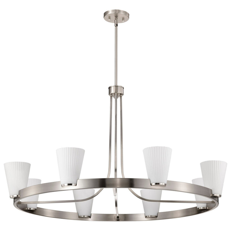 Royale 8-Light Chandelier in Brushed Nickel