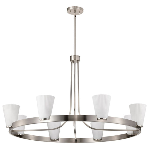Royale 8-Light Chandelier in Brushed Nickel