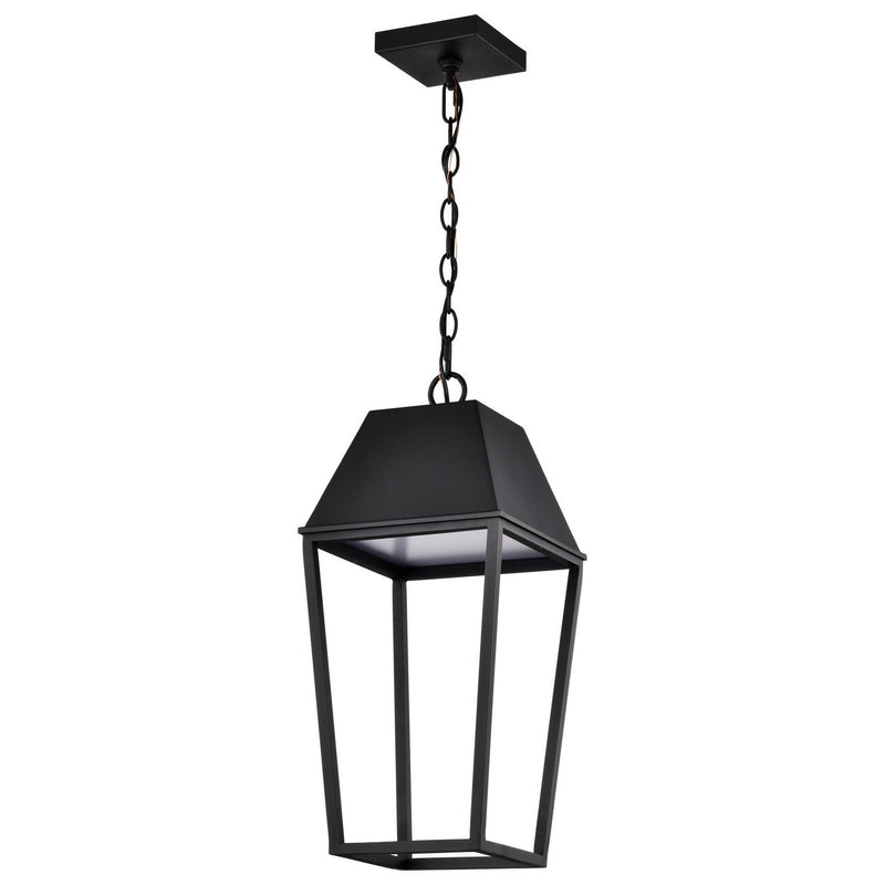 Colt LED Outdoor Lantern Pendant in Matte Black