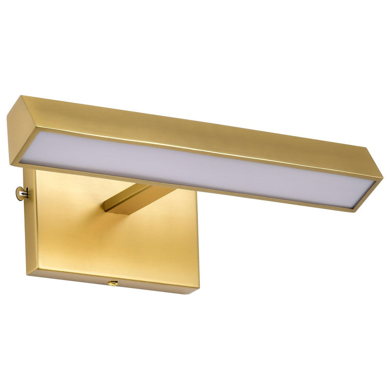 Mila 12" LED Picture Light in Vintage Brass