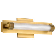 Larissa 14" LED Bath Vanity Light in Vintage Brass
