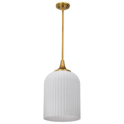 Solara Pendant in Natural Brass