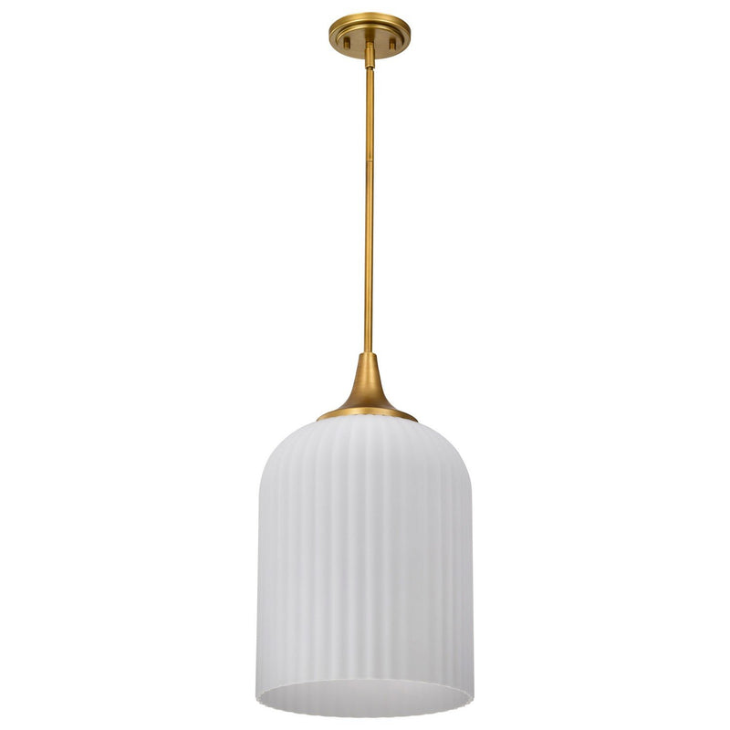Solara Pendant in Natural Brass