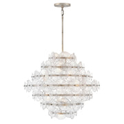 Rene 16-Light Tiered Pendant in Glacial