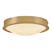 Cava 12.75" LED Flush Mount in Lacquered Brass