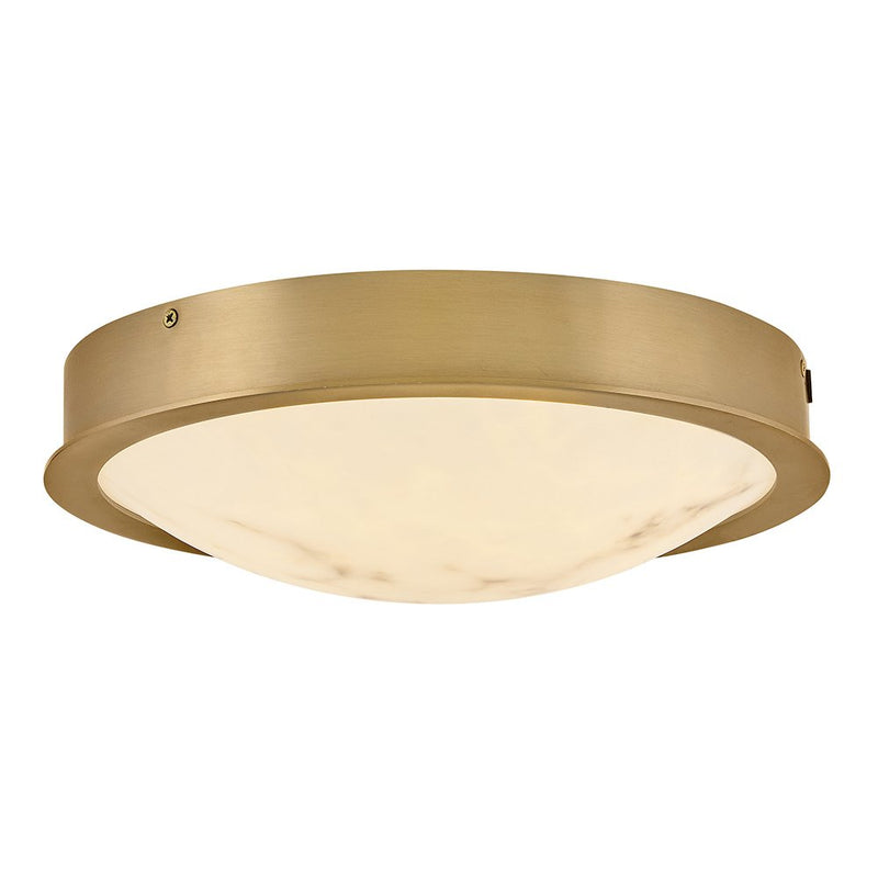 Cava 12.75" LED Flush Mount in Lacquered Brass