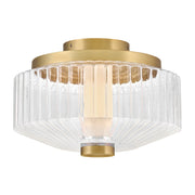 Reign Flush Mount in Lacquered Brass