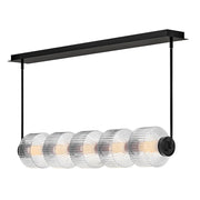 Reign Medium Linear Pendant in Black