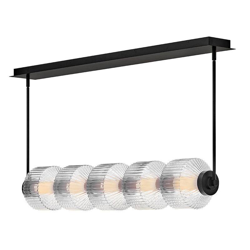 Reign Medium Linear Pendant in Black