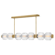 Reign Large Linear Pendant in Lacquered Brass