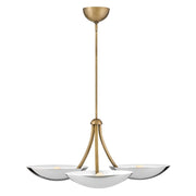 Glenn 3-Light Chandelier in Heritage Brass