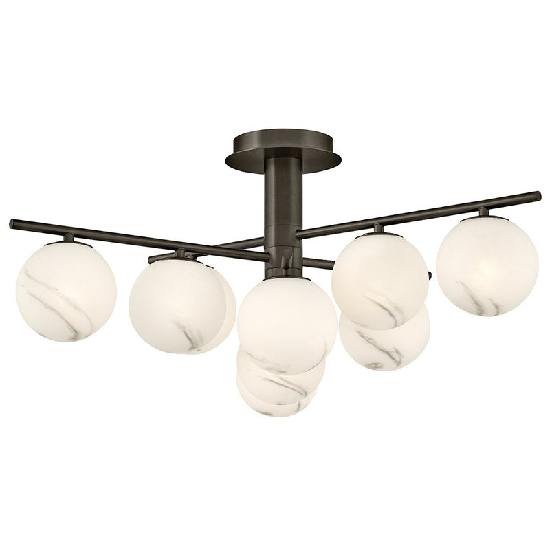 Selene 9-Light Semi-Flush Mount in Black Oxide