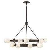 Selene 18-Light Multi-Tier Chandelier in Black Oxide