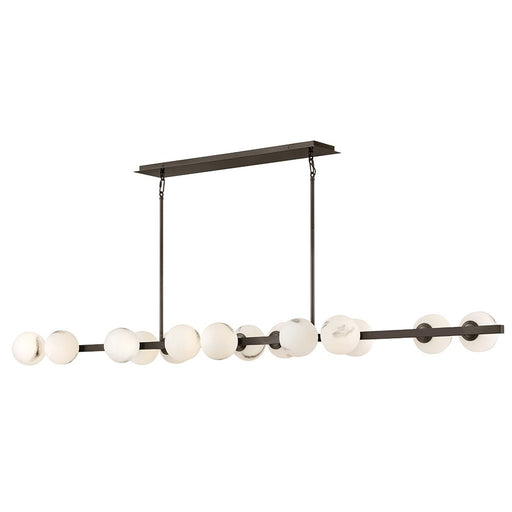 Selene 14-Light Linear Chandelier in Black Oxide
