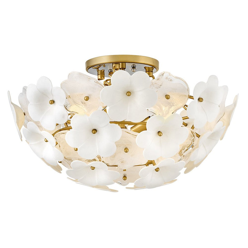 Marianne 3-Light Flush Mount in Deluxe Gold