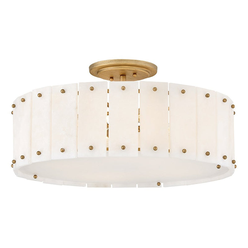 Simone 4-Light Semi-Flush Mount in Burnished Gold
